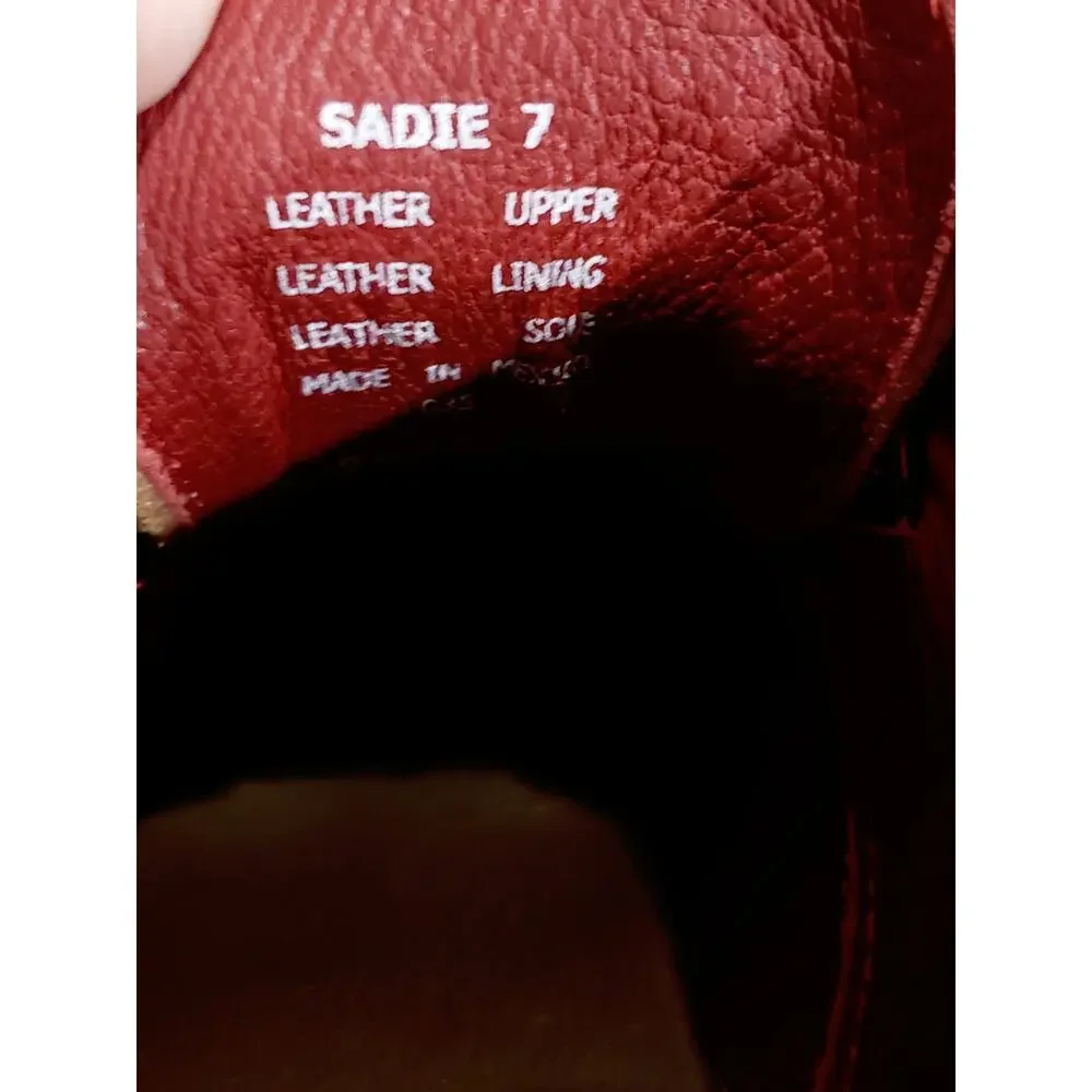 Freebird by Steven Sadie Leather Ankle Boot Brown Size 7